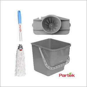 Partek Damp Mopping Set Includes Round Cotton Mop Grey Pb25rw Rctnm01 Ah05 Gy