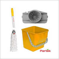 Partek Damp Mopping Set Includes Round Cotton Mop Yellow PB25RW RCTNM01 AH05 Y