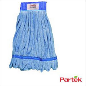 Partek Lito Microfiber String Mop With Scrub Band 500 Washes Blue LMMH200N B