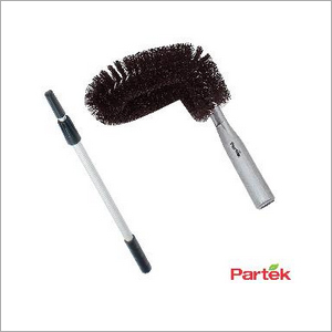 Partek Curved Cobweb Brush With 2.5 Meter Aluminum Telescopic BR07 TP25 By NUTECH JETTING EQUIPMENTS INDIA PRIVATE LIMITED