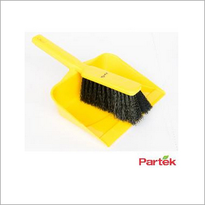 Partek Color Coded Hand Dust Pan With Brush - Yellow HDPB01  By NUTECH JETTING EQUIPMENTS INDIA PRIVATE LIMITED