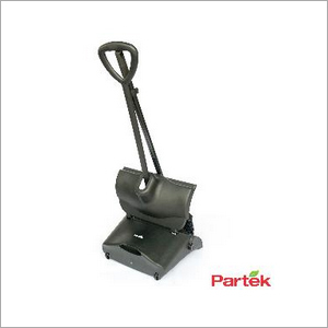 Partek Kwik Vertical Dust Pan With Cover & Broom Black BRS01 A