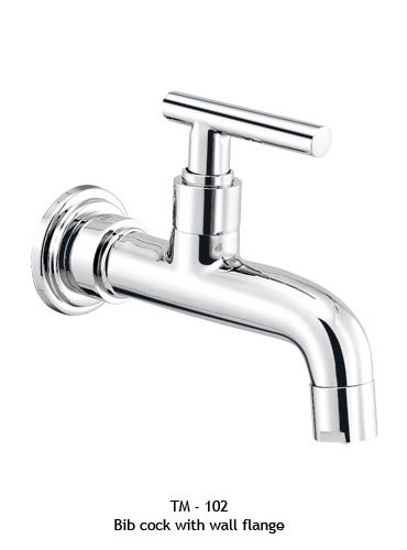 Bib Cock With Wall Flange