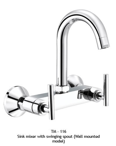 Sink Mirror With Swinging Spout