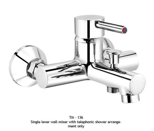 Single Lever Wall mixer With tele Shower