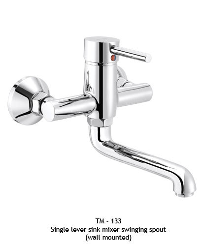 Single Lever Sink Mixer Swinging Spout