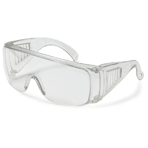 Industrial Safety Goggles - PVC Frame, One Size, Clear Acetate Lens | Impact Resistant, Dust & Side Protection, Fog Reduction