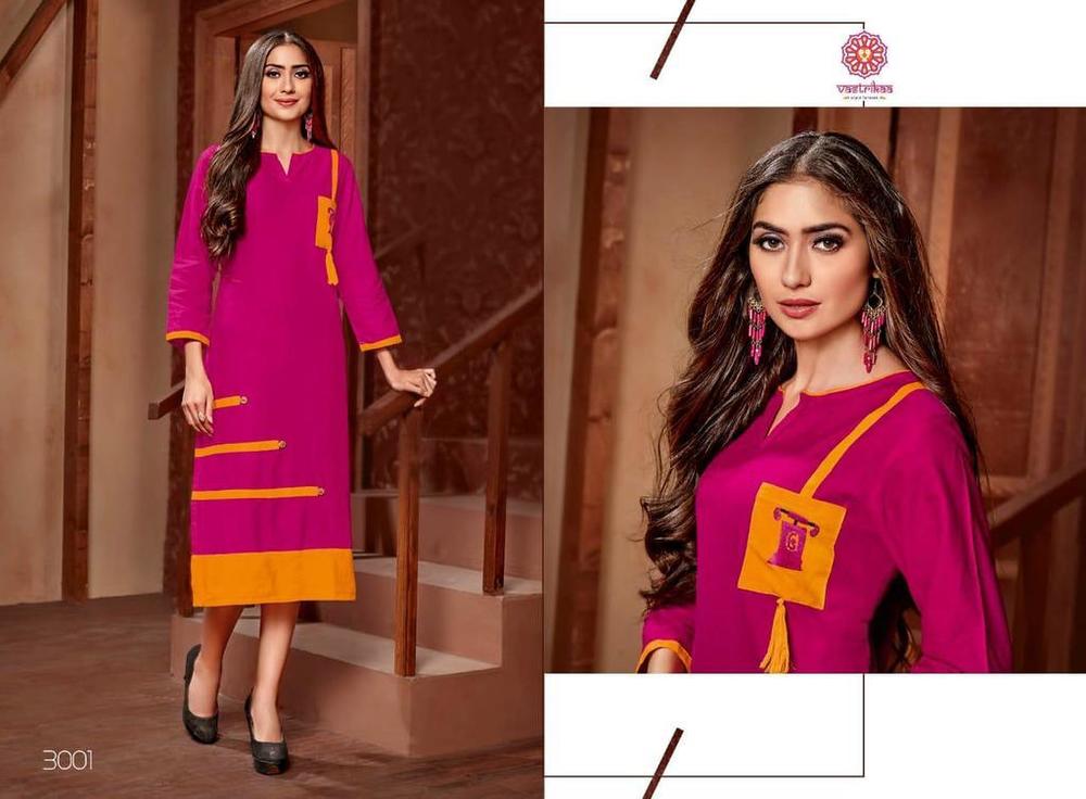 Fancy Ladies Rayon Kurtis