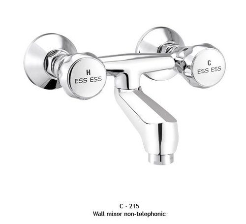 Wall Mixer Non-Telephonic - Brass 150x100x80mm Chrome, Water Efficient, Precise Control, Durable Design