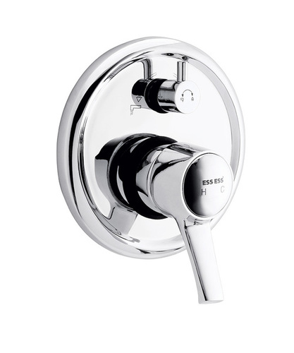 Single lever concealed divertor for bath & shower system