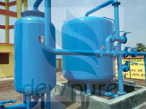 Iron Removal Plant - FRP & MS Material, 500L to 100,000L Capacity | Efficient Iron Filtration with Processed Catalyst & Quartz, Easy Maintenance