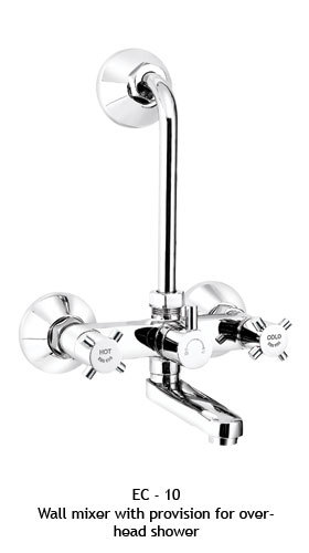 wall mixer with provision for iverhead shower