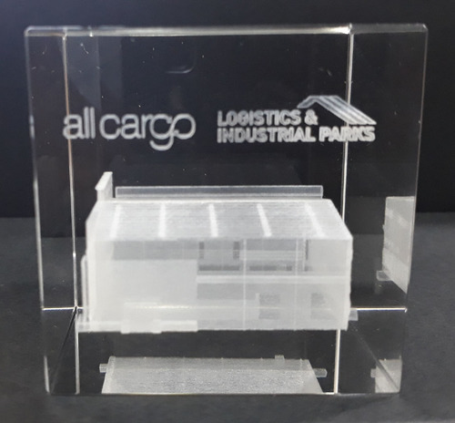 3D Laser Glass Cube