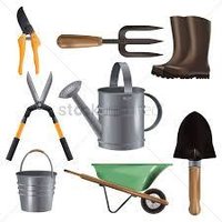 Garden Equipment - Metal, Plastic, Wood Materials | Steel Blades, Rubber Wheels, Varying Dimensions And Weights, Wooden And Plastic Handles