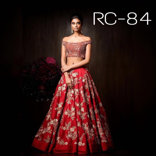 Lehenga Chunni With Golden Dupatta