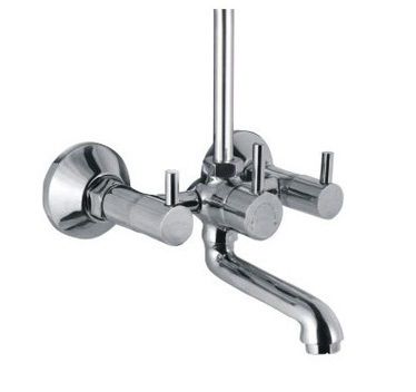 Aluminum Wall Mixer Telephonic With Bend Pipe