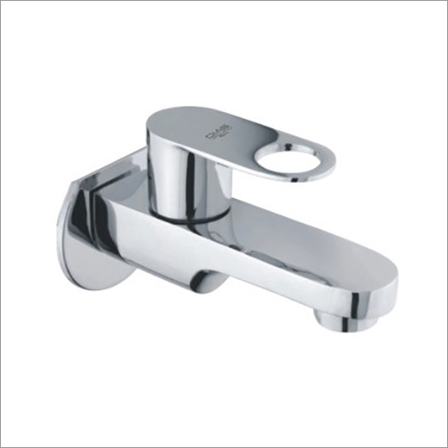 BIB COCK WITH FLANGE - Brass & Stainless Steel, 15 mm Oval Shape | Rust-Resistant, Versatile Design for Plumbing Applications