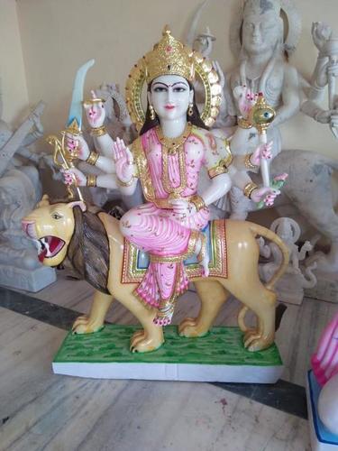 Marble Sherawali Maa Statue