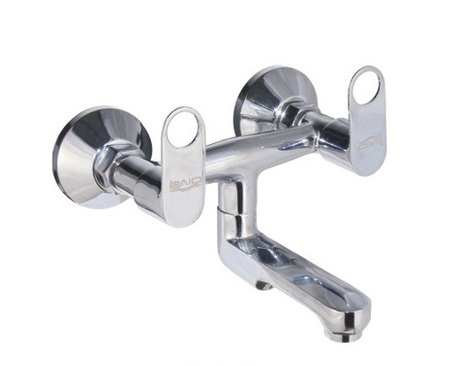 Basic Wall Faucet Mixer - Color: Silver