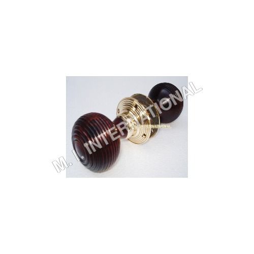 Brass Rosewood Door Knob