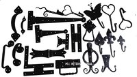 Hand Forged Hardware - Metal, Size 20-24 | Black Wax Finish, Nickel Brass Antique, Dark Bronze Options