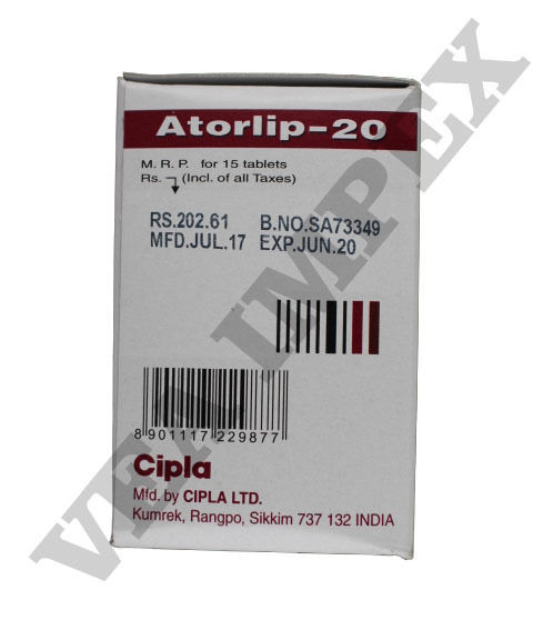 Atorlip 20 mg Tablet