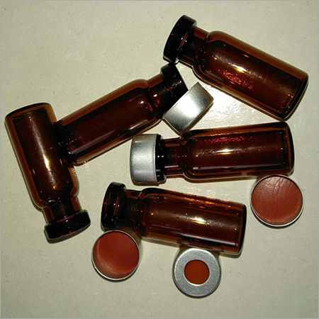 2ml Amber Crimp Vials Aluminium Crimp Cap 11mm SEPTA