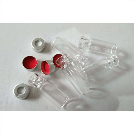 Steel 2Ml Clear Crimp Vials, 11 Mm Ptfe Silicon Septa