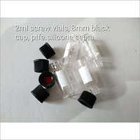 2ml Screw Vials 8mm Black Cap PTFE Silicon Septa