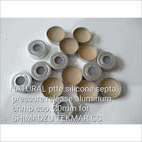 Natural Ptfe Silicon Septa Pressure Release Aluminium Crimp Cap