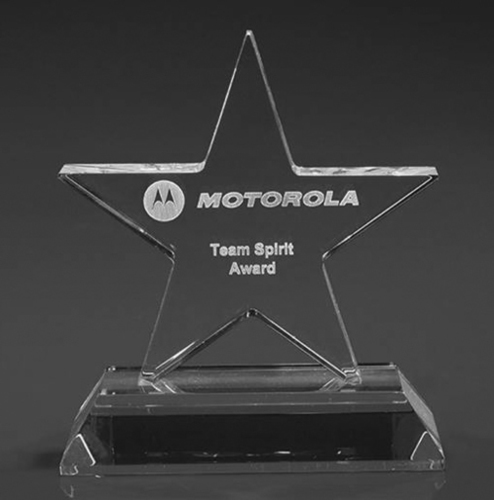 Star Glass Trophy By AMAZING CREATIONS