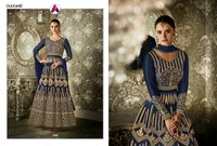Embroidered Anarkali Silk Suits