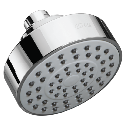 4" OHS, 1F without arm - Metal, 4 Inch, Chrome, 2.5 GPM | Easy Installation, Durable Design, Water Saving, High Pressure, Stylish Look, 5 Year Warranty