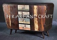 Classic Wooden Chest - Solid Walnut, Brown, Antique Design | Durable, Eco-friendly, Multiple Drawers, Uv Resistant