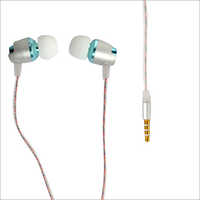 White Earphone - Plastic And Rubber Build, Wireless Connectivity With Microphone, In-ear Buds Design | Stretch Free Wire, Bluetooth Enabled