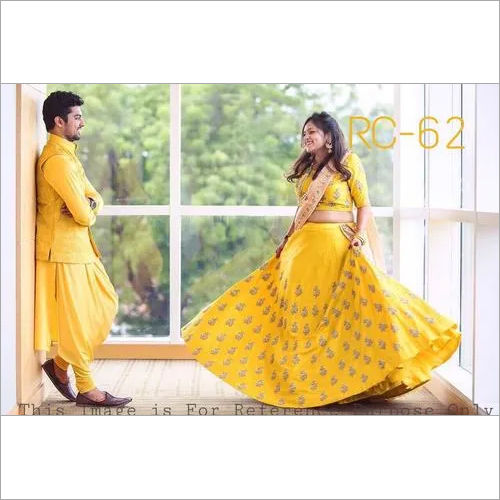 Yellow Ladies Fashionable Lehenga Choli