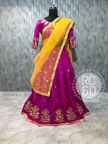 Party Wear Designer Pink Colour Lehenga