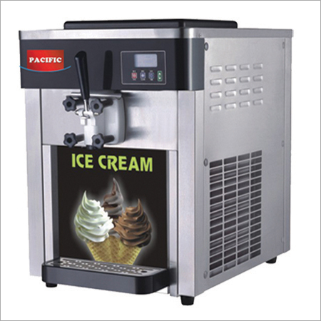Softy Ice Cream Machine - Stainless Steel, 40x40x70cm | 6L Capacity, 1200W Power, Compact Design, Easy Cleaning, Fast Freezing, Durable Build