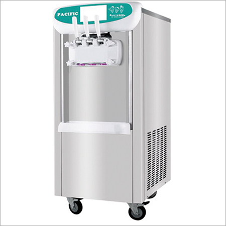 Softy Ice Cream Machine - Stainless Steel, 700x500x1500mm, Silver | 12L Capacity, Durable Build, Easy Operation, Efficient Cooling, Fast Freezing