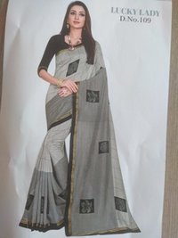 Grey Ladies Indian Designer Sarees