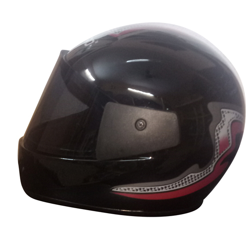 Racing Bike Helmet - Polycarbonate Visor Soft Padding Full Face Design | Secure Attachment Wire Lock Ideal for Motorcycle Sport Riding