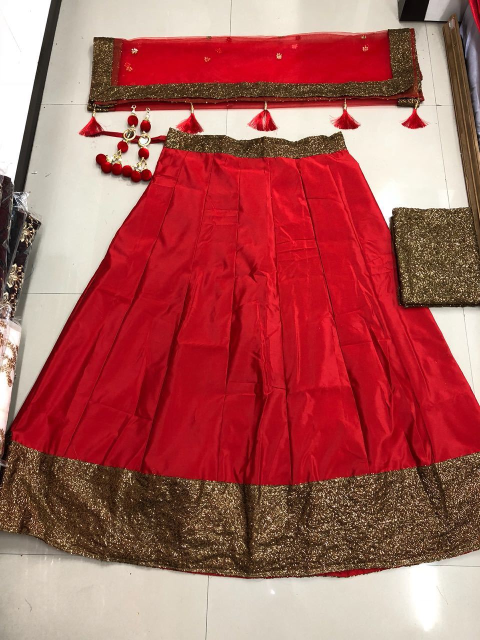 Sequins Work Lehenga Choli