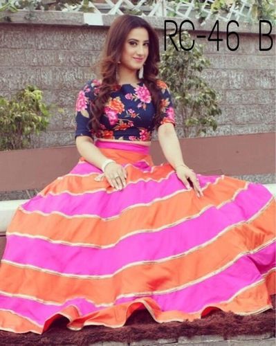 Multiple Party Weae Pink Lehenga Choli