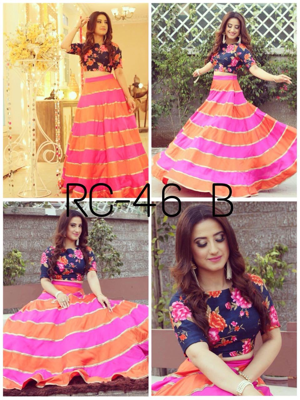 Party Weae Pink Lehenga Choli