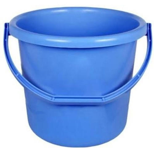 Household Plastic Bucket - Polyethylene, 15l Capacity, Blue, 35cm Diameter, Lightweight, Watertight, Versatile