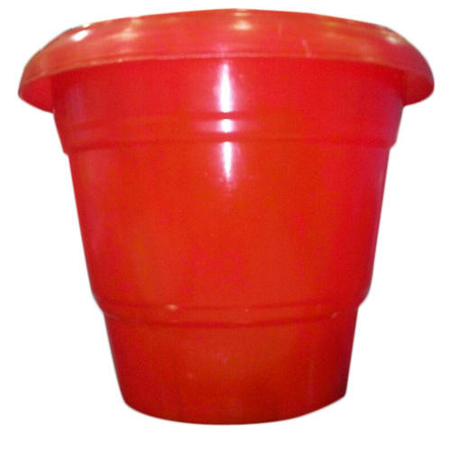 Red Plastic Pot