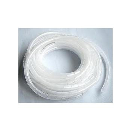 Spiral Wrapping Band - Plastic, Variable Diameter, White | Flexible Connection, UV Resistant, Chemical Resistant, Easy Installation, Organized Wiring