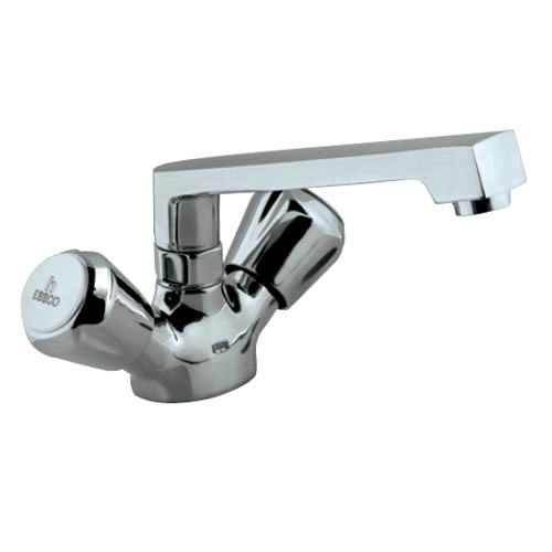 Sink Mixer with Swinging Casted Spout - Brass, 150mm Spout Reach, Chrome | Water Efficient, Easy Installation, Precise Control