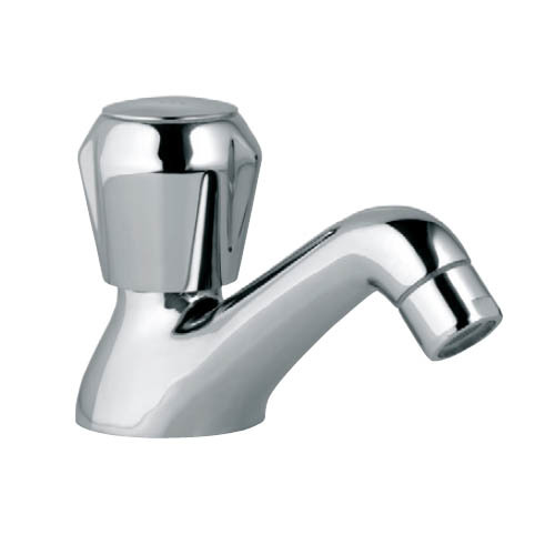 Pillar Tap - Brass, 150mm Height, Chrome Finish, 5L/min Flow Rate | Easy Installation, Durable Design, Water Efficient, Precise Control