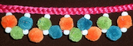 pompom fringes